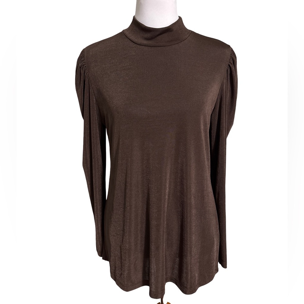 IMAN Shimmering Brown Women's Blouse